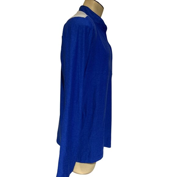 NEW Boise State BSU Broncos Colosseum Blue 1/2 Zip Windshirt Shirt Men's L - Picture 8 of 10